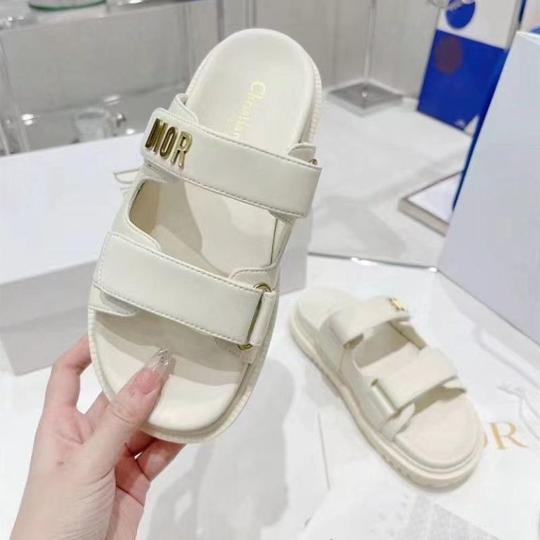 AAA Replica Dior Fashion Velcro Casual Platform Slippers