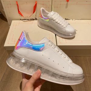 AAAA Replica Alexander Mcqueen Air Cushion Bottom White Shoes