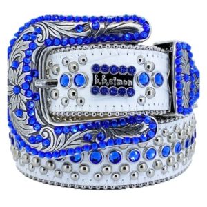 AAAA Replica BB Simon Rhinestone Cross Hip-Hop Punk Belt