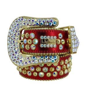 AAAA Replica BB Simon Rhinestone Cross Hip-Hop Punk Belt.