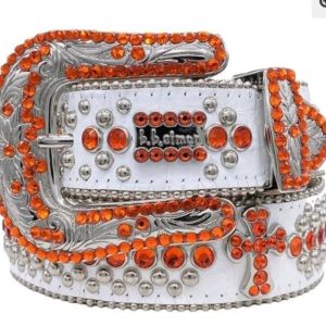 AAAA Replica BB Simon Rhinestone Cross Hip-Hop Punk Belt