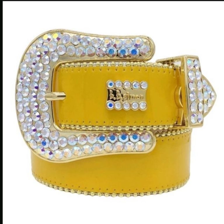 AAAA Replica BB Simon Rhinestone Cross Hip-Hop Punk Belt.