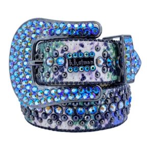 AAAA Replica BB Simon Rhinestone Cross Hip-Hop Punk Belt.