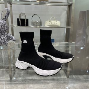 AAAA Replica Balenciaga Unisex High-Top Elastic Knitted Socks Shoes