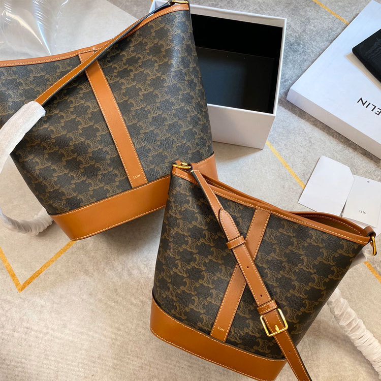 AAAA Replica Celine Monogram Retro Large-Capacity Bucket Bag