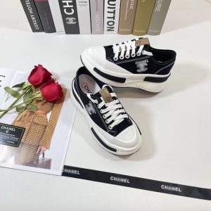 AAAA Replica Chanel Casual Platform Low-Top Canvas Shoes