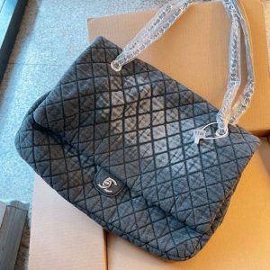 AAAA Replica Chanel Chain Large Capacity Denim Bag