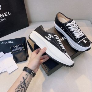 AAAA Replica Chanel Color Matching Platform Shoes