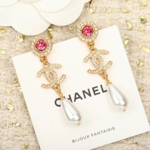 AAAA Replica Chanel Fashion Pearl Rhinestone Earrings