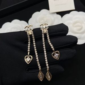 AAAA Replica Chanel Fashion Rhinestone Drop Earrings