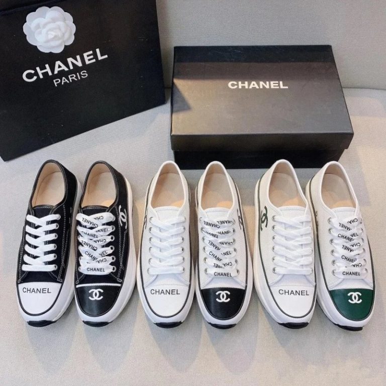 AAAA Replica Chanel Graffiti Colorblock Platform Sneakers