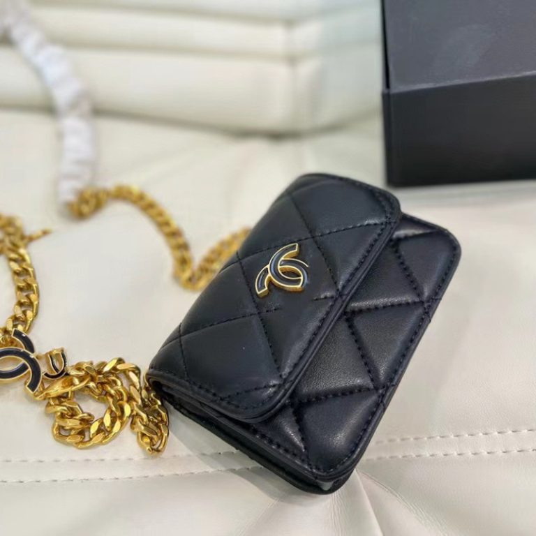 AAAA Replica | Chanel Leather Wallet Ladies Short Caviar Leather Card Holder Exquisite High-End Coin Purse