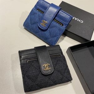 AAAA Replica Chanel Retro Portable Large Capacity 2-In-1 Card Holder Coin Purse