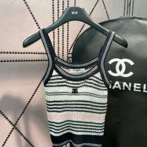 AAAA Replica Chanel Women Fashion Stripe Knit Camisole