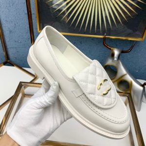 AAAA Replica Chanel Women Ling Plaid Slip-On Loafers