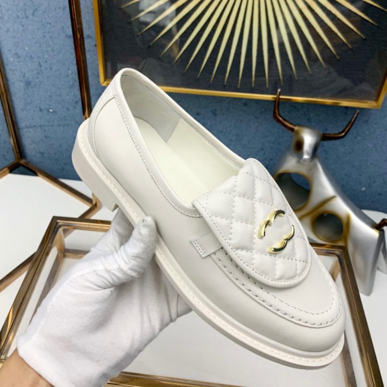 AAAA Replica Chanel Women Ling Plaid Slip-On Loafers