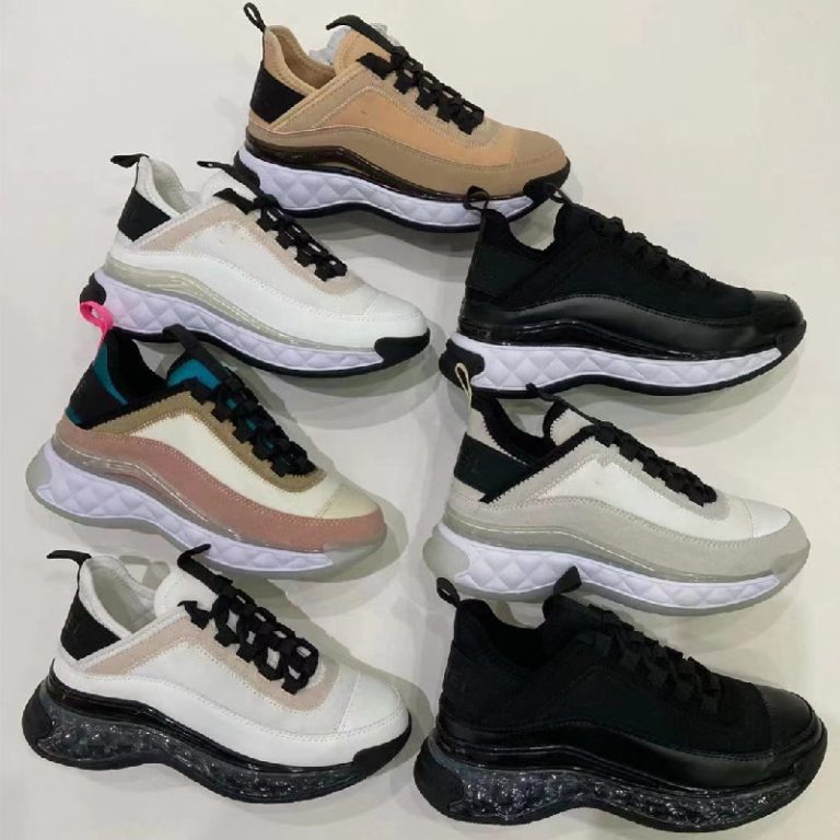 AAAA Replica Chanel Women Sports Color Matching Casual Thick Bottom Sneakers