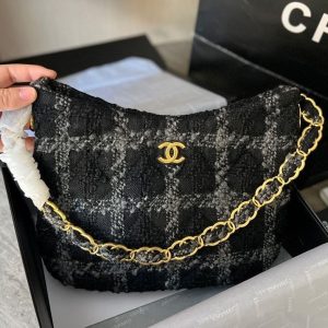 AAAA Replica Chanel Woolen Underarm Bag