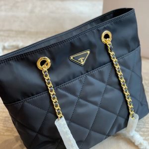 AAAA Replica Designer Prada Vintage Nylon Cloth Flip Large-Capacity Shoulder Bag