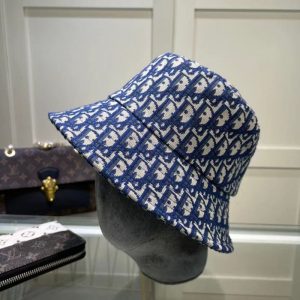 AAAA Replica Dior Fashion Letter Jacquard Bucket Hat