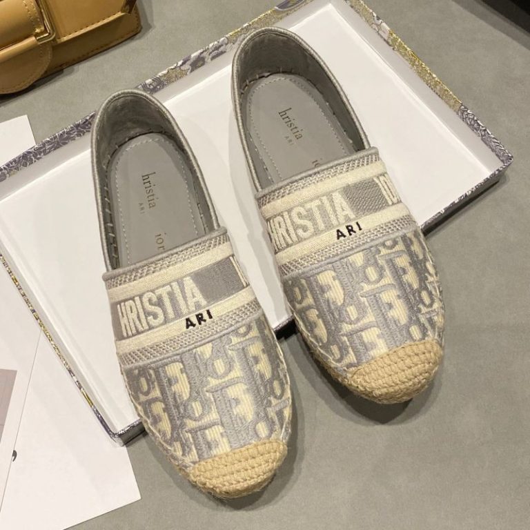 AAAA Replica Dior Women Fashion Embroidered Flat Loafers