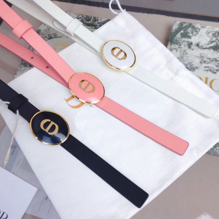 AAAA Replica Dior Women Fashion Solid Color Metal Buckle Belt