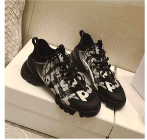 AAAA Replica Dior Women Genuine Leather Platform Casual Sneakers