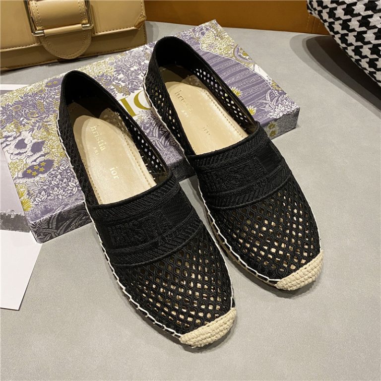 AAAA Replica Dior Women Mesh Breathable Platform Flat Shoes