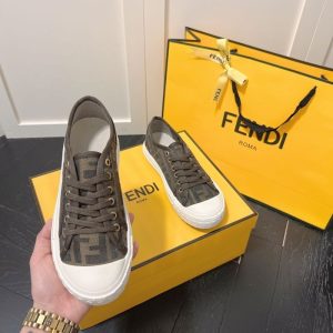 AAAA Replica Fendi Casual Canvas Sneakers