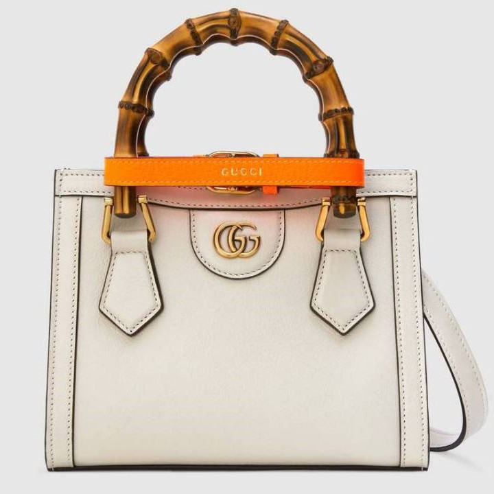 AAAA Replica Gucci Diana Mini Size Bamboo Handle Tote Bag
