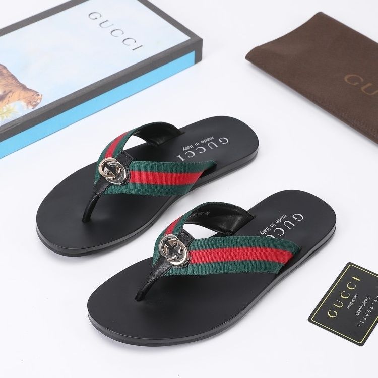 AAAA Replica Gucci Fashion Men Flip Flops