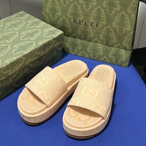 AAAA Replica Gucci Fashion Platform Slippers