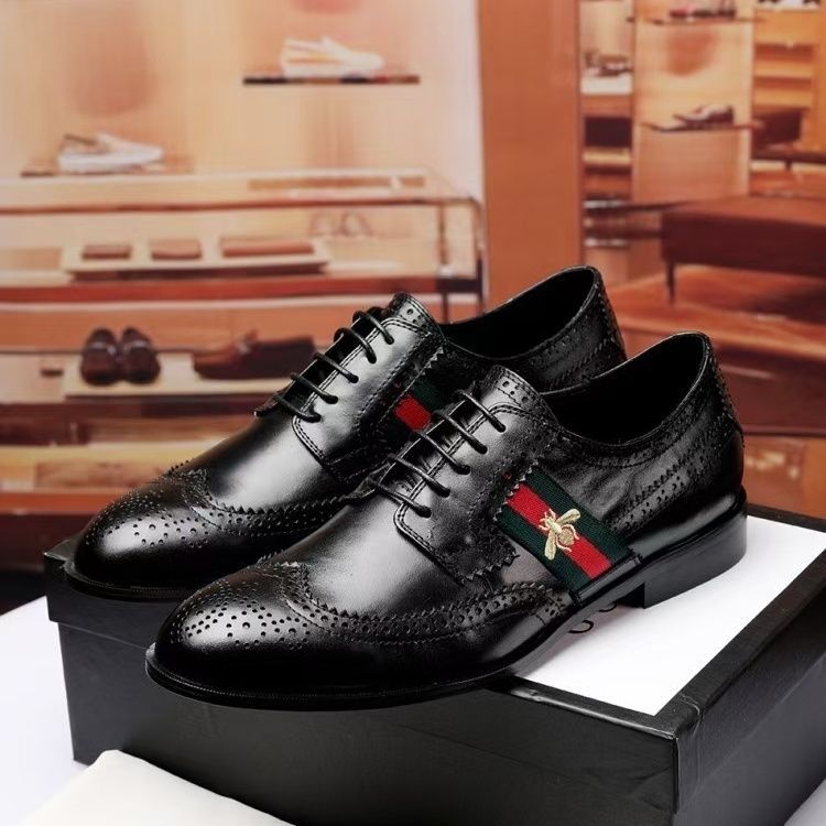 AAAA Replica Gucci Men Casual Leather Shoes