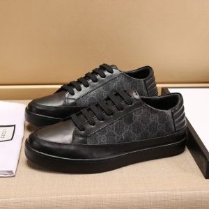 AAAA Replica Gucci Men Low Top Leather Shoes
