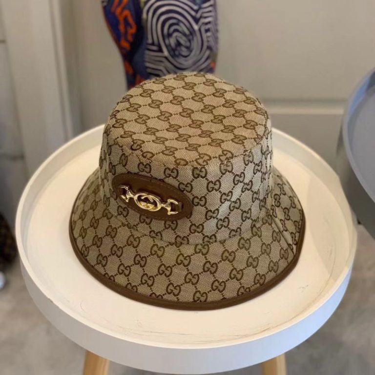AAAA Replica Gucci Monogram Jacquard Bucket Hat