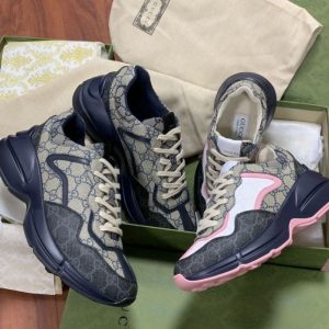 AAAA Replica Gucci Retro Platform Couple Sneakers