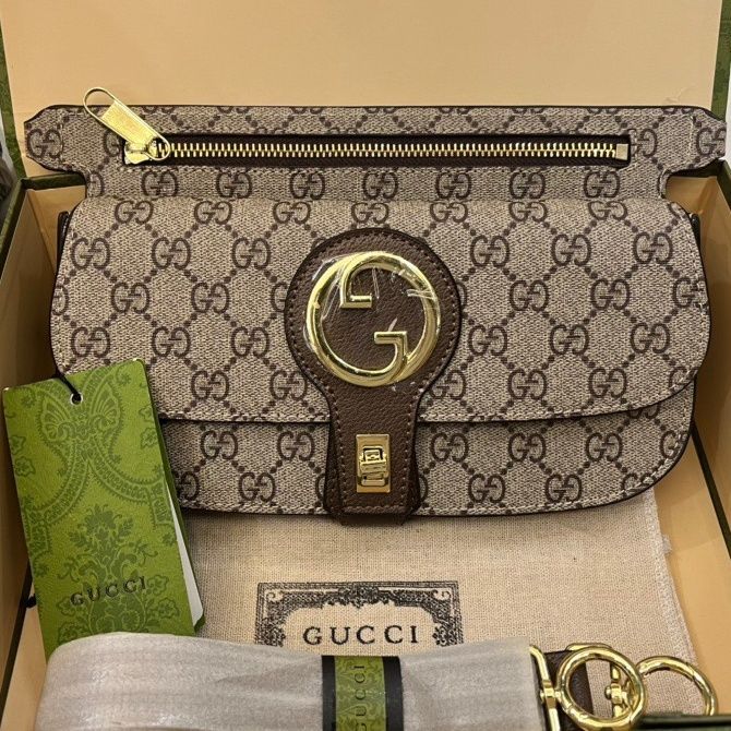 AAAA Replica Gucci Vintage Zip Shoulder Bag