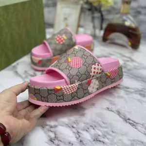 AAAA Replica Gucci Women Apple Thick Bottom Slippers