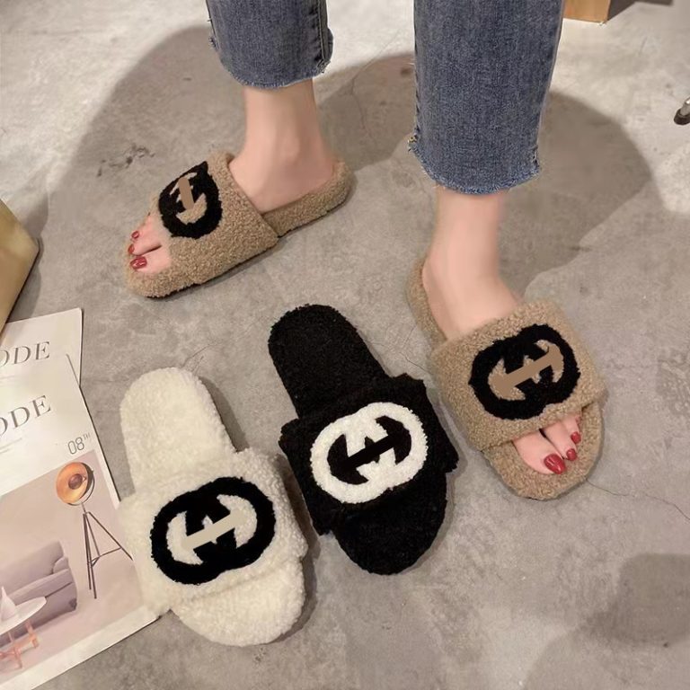 AAAA Replica Gucci Women Bottom Flat Slippers