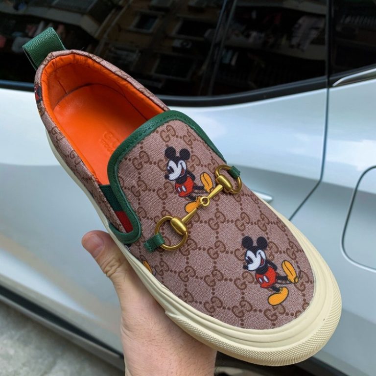 AAAA Replica Gucci Women Horsebit Loafers Mickey Round Toe Loafers