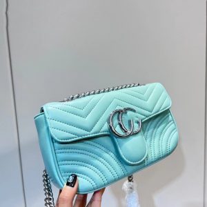 AAAA Replica Gucci Women Marmont Mini Chain Messenger Bag
