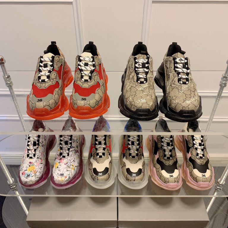 AAAA Replica Gucci Women Men Air Cushion Thick Bottom Couple Casual Sports Sneakers