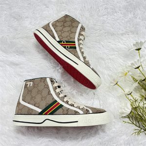 AAAA Replica Gucci Women1977 Retro Canvas High-Top Couple Sneakers