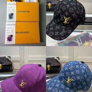 AAAA Replica Louis Vuitton Fashion Alphabet Print Cap