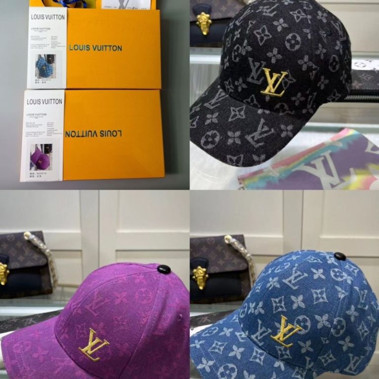 AAAA Replica Louis Vuitton Fashion Alphabet Print Cap