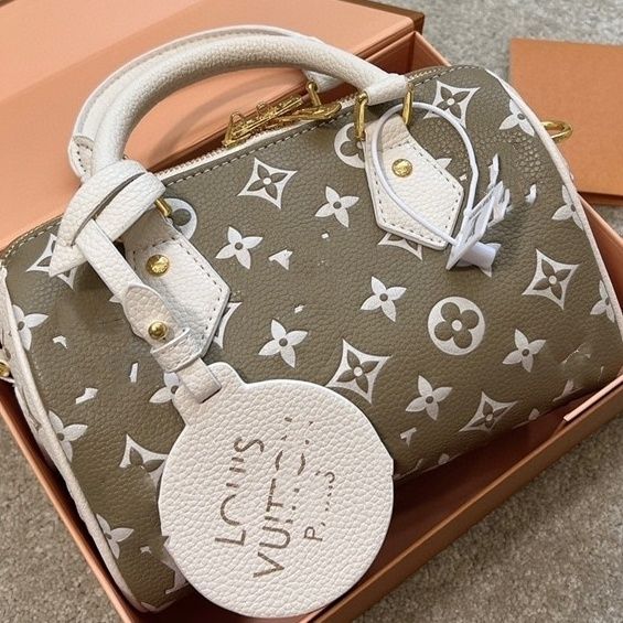 AAAA Replica Louis Vuitton Fashion Embossed Boston Tote Bag