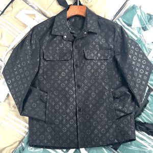 AAAA Replica Louis Vuitton Men'S Casual Lapel Jacquard Jacket