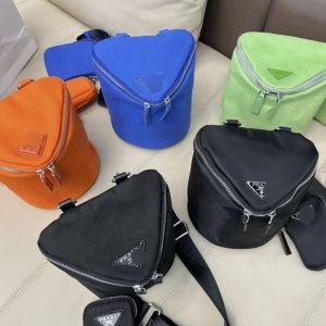 AAAA Replica Prada Men And Women Summer Two-In-One Nylon Cloth Casual Messenger Bag