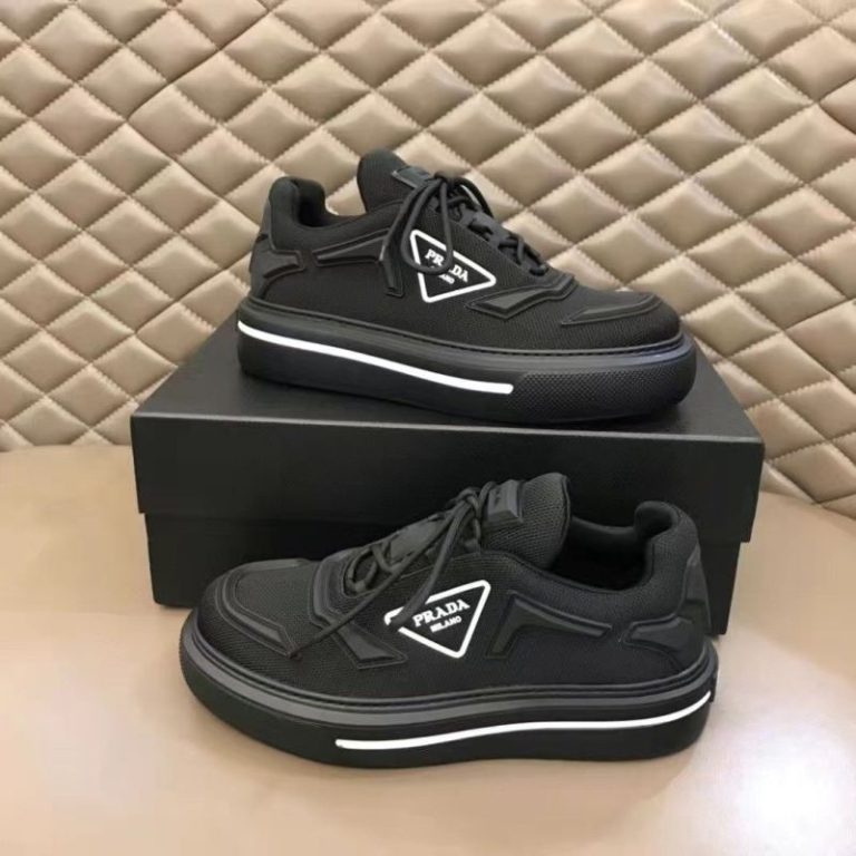AAAA Replica Prada Men Casual Breathable Mesh Platform Shoes