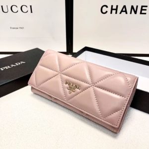 AAAA Replica Prada Sheepskin Bifold Wallet